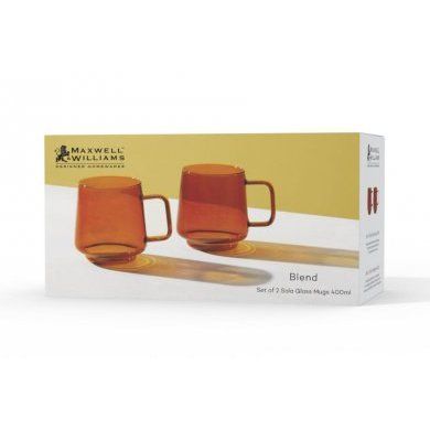 Набор кружек Blend Sala янтарный 2 штуки Maxwell & Williams (Австралия), 2 предмета, стекло - 3
