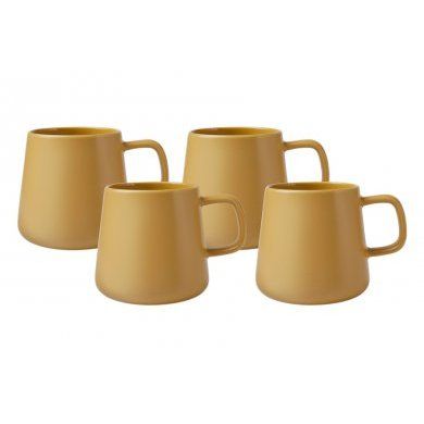 Набор из 4-х кружек Blend Sala горчичный Maxwell & Williams (Австралия), 4 предмета, фарфор - 1