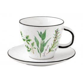 Чашка с блюдцем Herbarium Nuova R2S (Италия), 2 предмета, фарфор - 1
