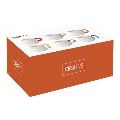 Набор кружек Creative 6 штук Nuova R2S (Италия), 6 предметов, фарфор - 2