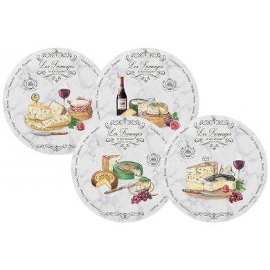 Набор закусочных тарелок Fromage 4 штуки Nuova R2S (Италия), фарфор, 4 предмета - 1